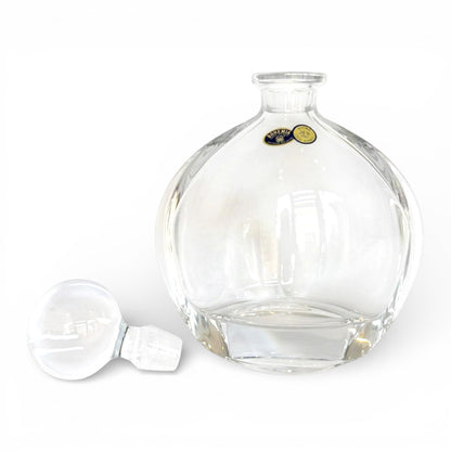 Bohemia Crystal 22oz (650ml) Whiskey Decanter – Hand-Blown Czech Crystal Glass