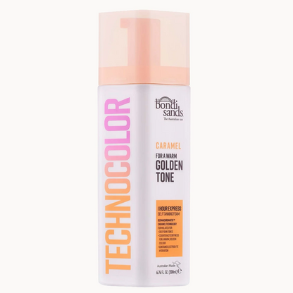 Bondi Sands Technocolor 1 Hour Express Self Tanning Foam - Caramel 200ml (Brand New - No Lid)