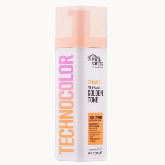 Bondi Sands Technocolor 1 Hour Express Self Tanning Foam - Caramel 200ml (Brand New - No Lid)