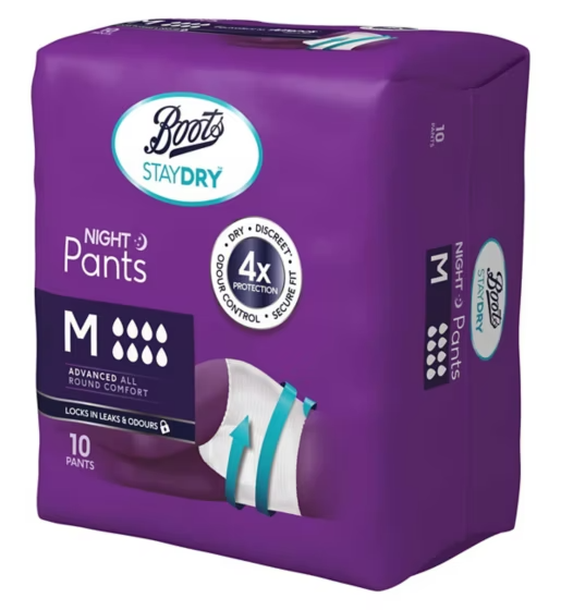 Pack of Boots StayDry night pants on a white background