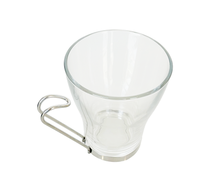 Bormioli Rocco Oslo Large Coffee/Tea Mug Set of 6 in Clear Glass - 320ml / 11oz
