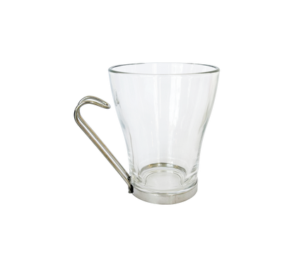 Bormioli Rocco Oslo Large Coffee/Tea Mug Set of 6 in Clear Glass - 320ml / 11oz