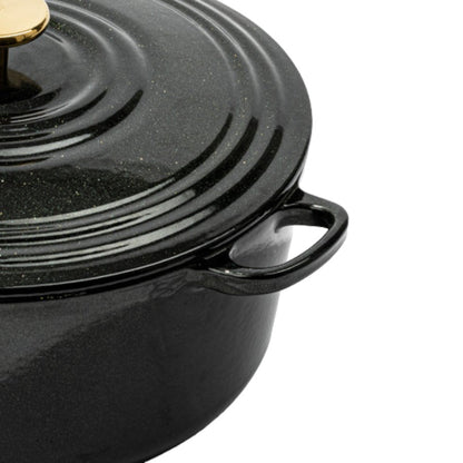 BK Bourgogne Non Stick Enamel Cast Iron Dutch Oven 28 m/6.7 Litre Casserole Dish with Lid