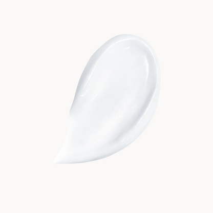 cerave white cream swatch on a white background