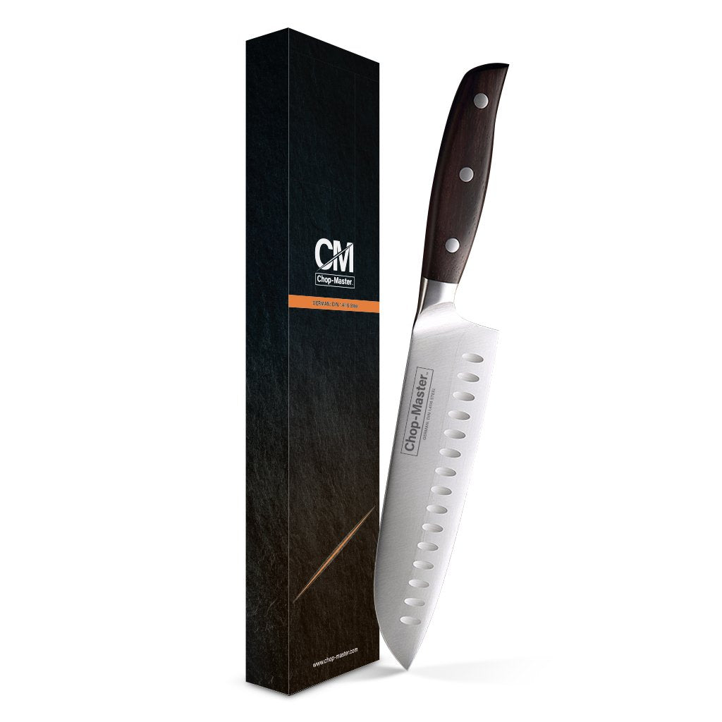 7″ Santoku Knife – German Steel, Japanese-Style Blade, Perfect For Chefs & Home Cooks - by Chop-Master