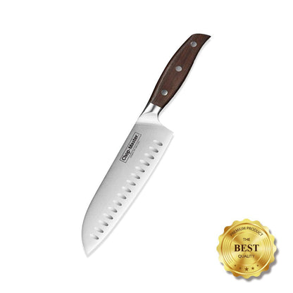 7″ Santoku Knife – German Steel, Japanese-Style Blade, Perfect For Chefs & Home Cooks - by Chop-Master