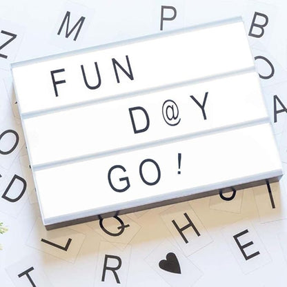 Globrite A3 Cinematic Light Box Inc 85 Letters & Numbers