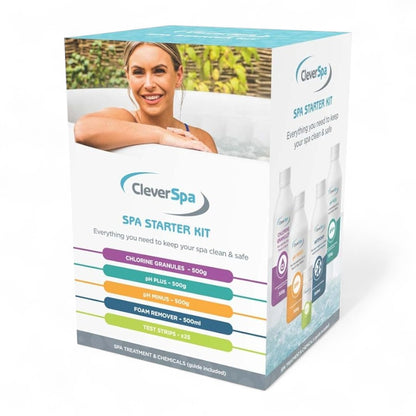 CleverSpa Universal Spa Chemical Outdoor Hot Tub Starter Kit (5 Pack)