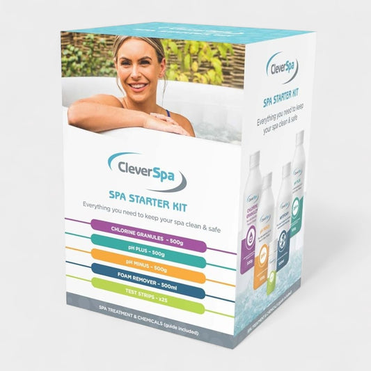 CleverSpa Universal Spa Chemical Outdoor Hot Tub Starter Kit (5 Pack)