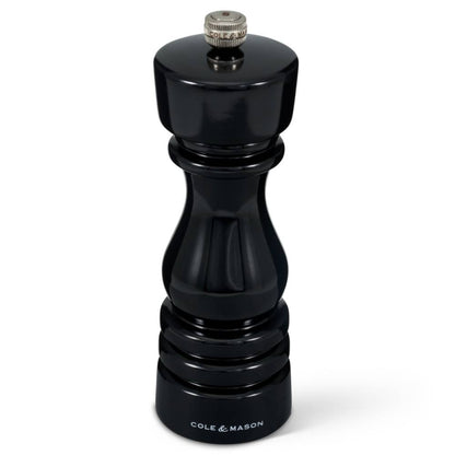 Cole & Mason London 18cm Black Gloss Salt Mill Grinder