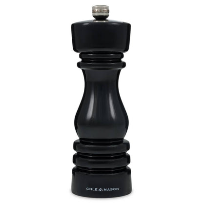 Cole & Mason London 18cm Black Gloss Salt Mill Grinder