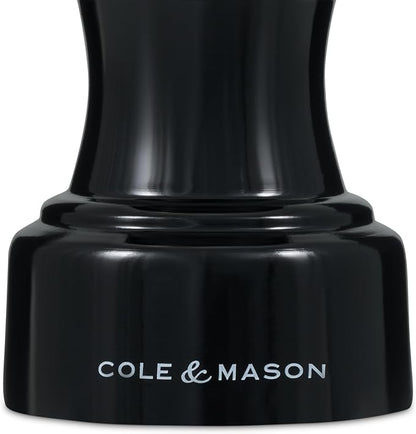 Cole & Mason London 104mm Black Wood Hoxton Salt Mill