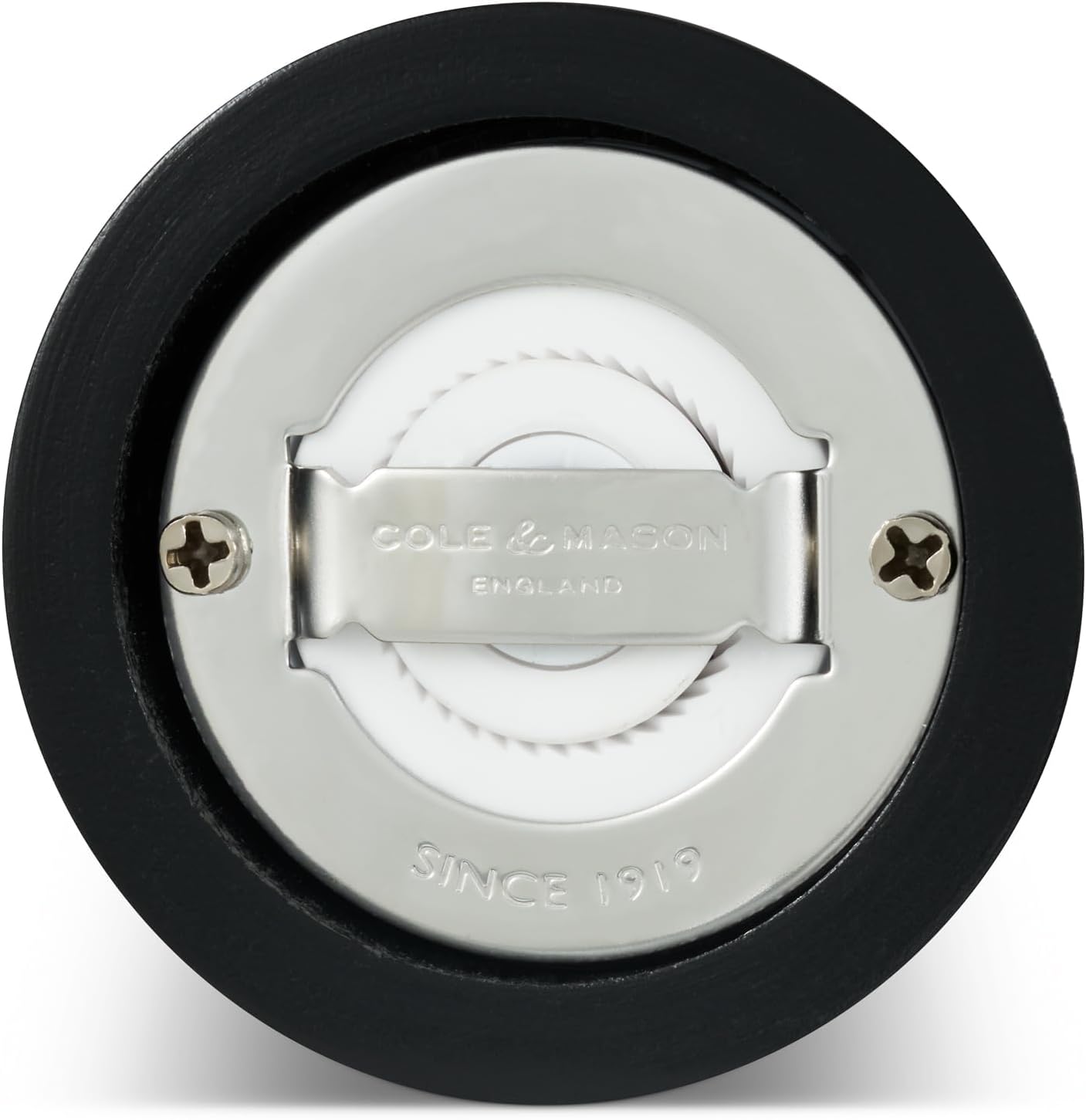 Cole & Mason London 104mm Black Wood Hoxton Salt Mill