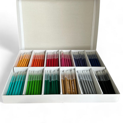 Pack of 288 Felt Pens in 12 Vibrant Colours Non Toxic, Washable - Consortium Colourworld