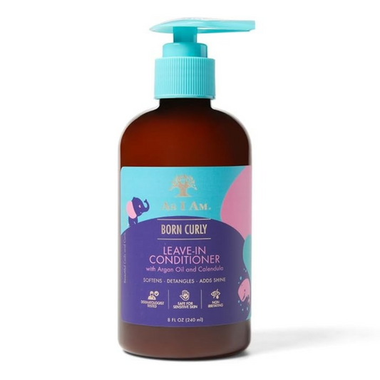 As I Am Born Curly Argan Leave-In Conditioner and Detangler for Babies and Children 240ml