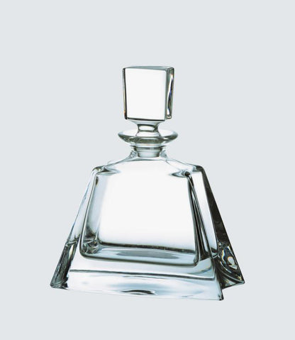 Crystalite Bohemia Boston Crystal Glass Spirits Decanter, 550ml, Clear 24% Lead Crystal Whisky/Rum