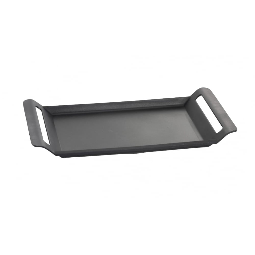 Die Cast Aluminium Non-Stick Flat Griddle Pan with handles on a white background