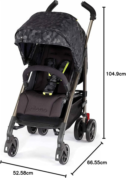 Diono Flexa Luxe Black Platinum, City Ready Umbrella Stroller - Black Camo