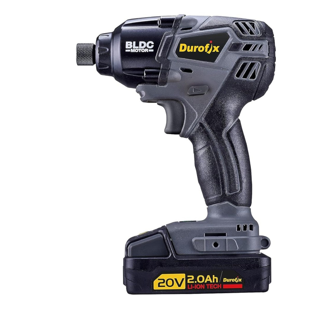 Durofix 1/4" Hex Impact Driver Full Kit 20v Li-Ion Brushless Cordless With 2.0Ah Battery & Charger