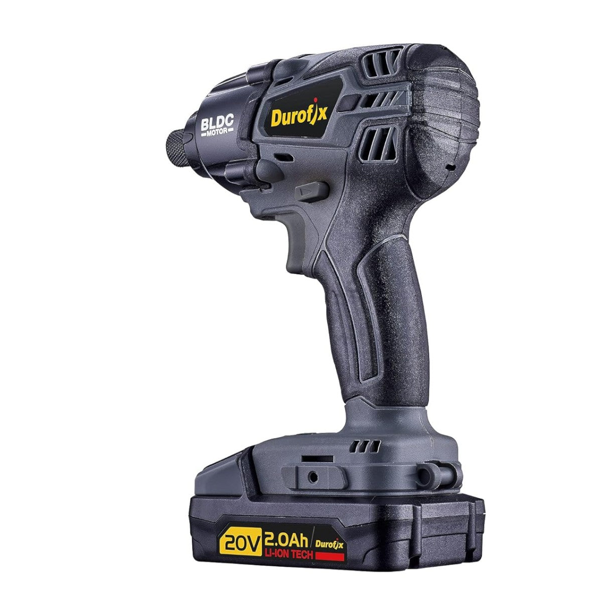 Durofix 1/4" Hex Impact Driver Full Kit 20v Li-Ion Brushless Cordless With 2.0Ah Battery & Charger
