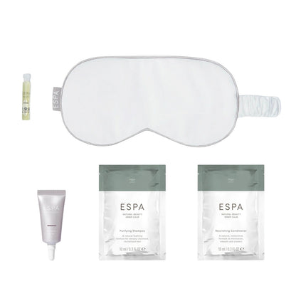 espa night set of nourishing cosmetics and a nigh light blocking ye mask