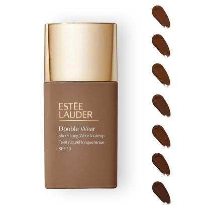 Estée Lauder Double Wear Sheer Foundation SPF 20 30ml – Deep Shades, Oil-Free, Hydrating