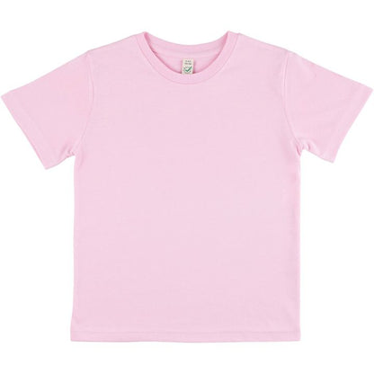 Earth Positive - Kids Organic Cotton T-Shirt - Plain Sweet Pink, Unisex