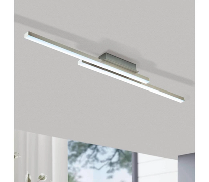Eglo CONNECT FRAIOLI-C Smart LED Ceiling Light – Matt Nickel, RGB Colour Changing with Remote Control