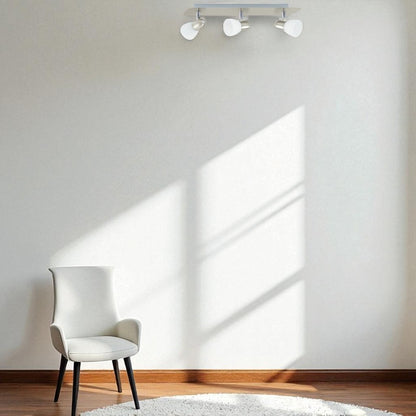 Eglo Enea-C 3 Bulb Bar Spotlight Dimmable – E14-Led RGB Bulbs Included – Matt Nickel SKU 75375