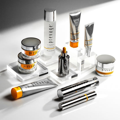 Collection of Prevage skincare products on a white background