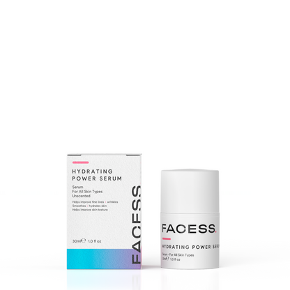 FACESS Hydrating Power Serum with Hyaluronic Acid, B5, Bakuchiol & Allantoin – Deep Moisture & Skin Repair – 30ml