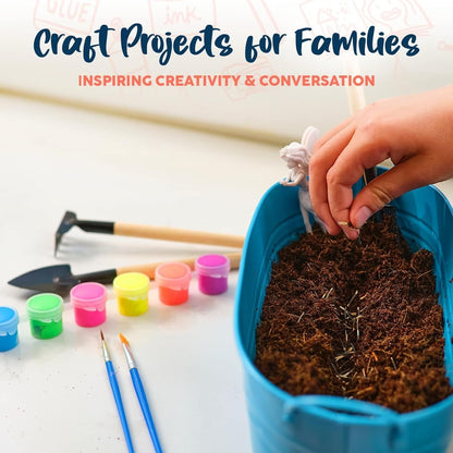 Bryte Fairy Garden & Flower Growing Kit inc Planter, Figurines, Seeds, Soil, Tools & More