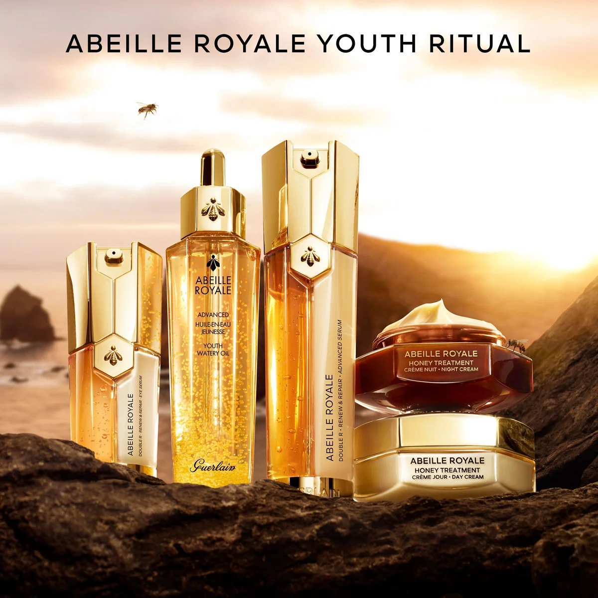 GUERLAIN Abeille Royale Double R Renew and Repair Advanced Serum 50ml | Luxury Smoothing Plumping Face Serum | French Skincare Treatment