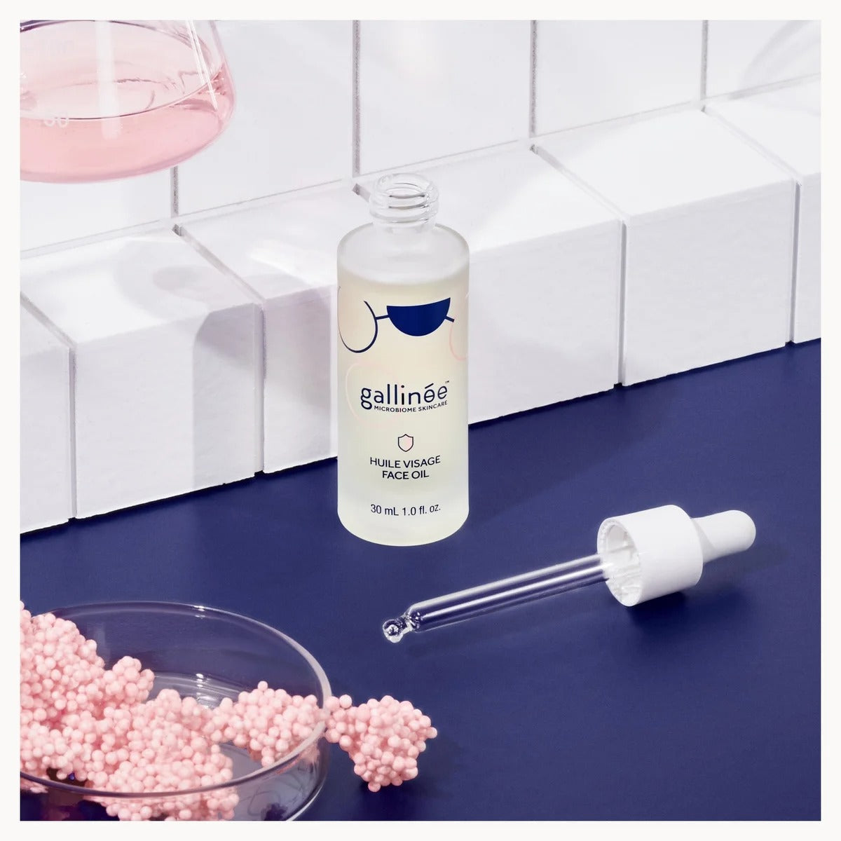 Gallinée Prebiotic Face Oil 30ml | Squalane & Jojoba Glow Oil for Sensitive Skin