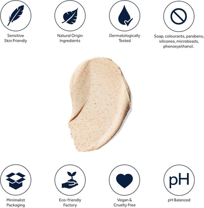 Gallinée Prebiotic Face Mask & Scrub 100ml | Brightening Clay Exfoliator