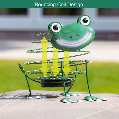 GardenKraft 62 LED Light Frog Solar Wire Ornament