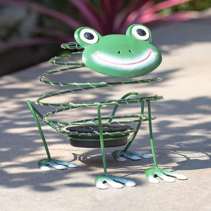 GardenKraft 62 LED Light Frog Solar Wire Ornament