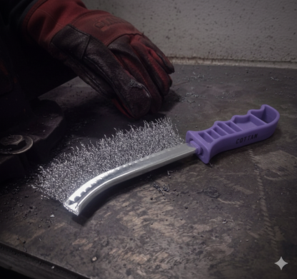 Cottam General Purpose Wire Brush - Purple Handle IWI00034