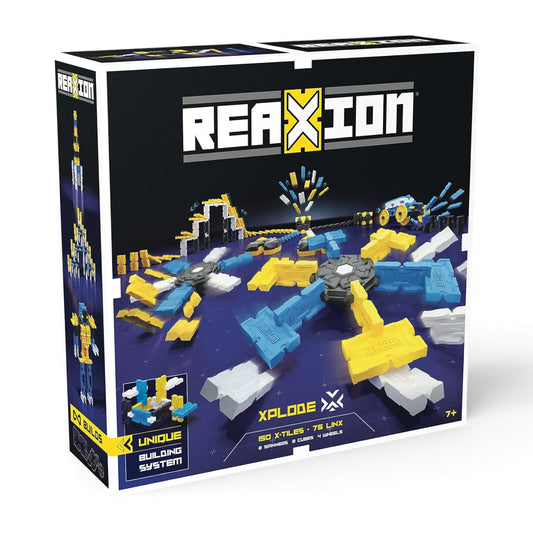 REAXION toy building set packaging on a white background