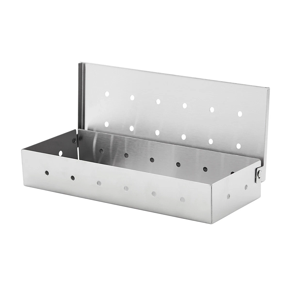 GoodHome BBQ Smoker Box Stainless Steel 22cm for Gas & Charcoal Barbecues