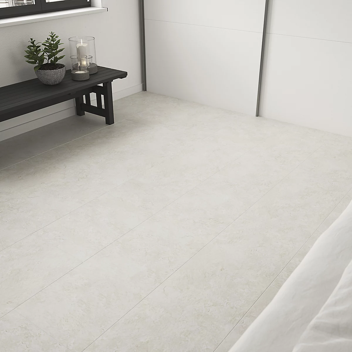 Goodhome Nova Beige Stone Self Adhesive Tiles, 1.3m2