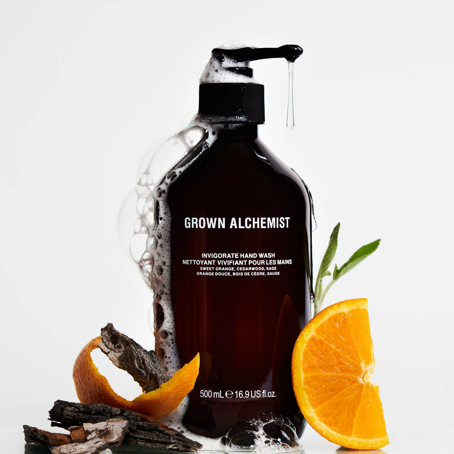 Grown Alchemist Hand Wash - Sweet Orange Cedarwood Sage 500ml