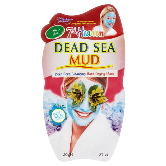 7th Heaven - Dead Sea Mud For Norma, Combo and Oily Skin - Deep Pore Cleansing Hard Drying Face Mask