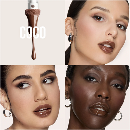 Huda Beauty Faux Filler Extra Shine Lip Gloss - Coco 3.9ml