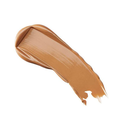 Brown makeup swatch on a white background