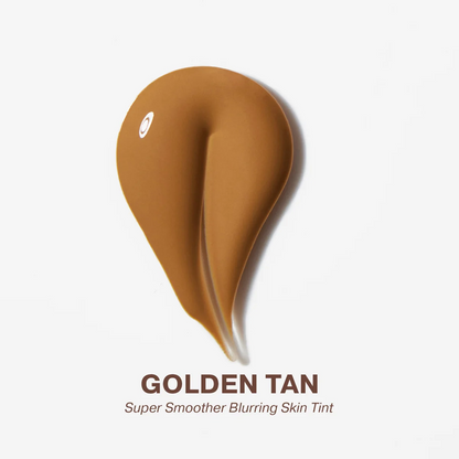 Iconic London foundation Golden tan skin tint swatch on a white background