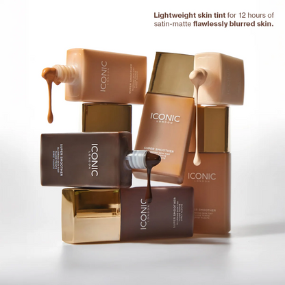 Iconic skincare products with a focus on texture and packaging details on a white background.
