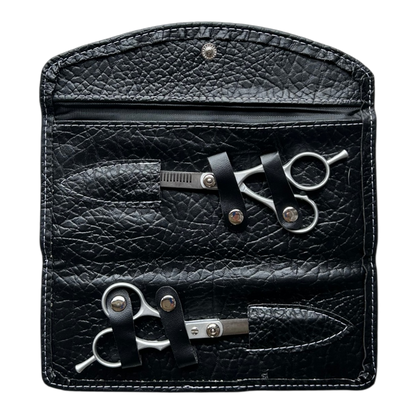 6” Professional Hairdressing Scissor Kit Set – Precision Cutting & Thinning Shears with Leather-Effect Storage Wallet