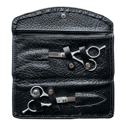6” Professional Hairdressing Scissor Kit Set – Precision Cutting & Thinning Shears with Leather-Effect Storage Wallet