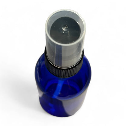 Vivaplex - Blue 60ml Glass Bottles With Black Fine Mist Sprayers - 12 Pack